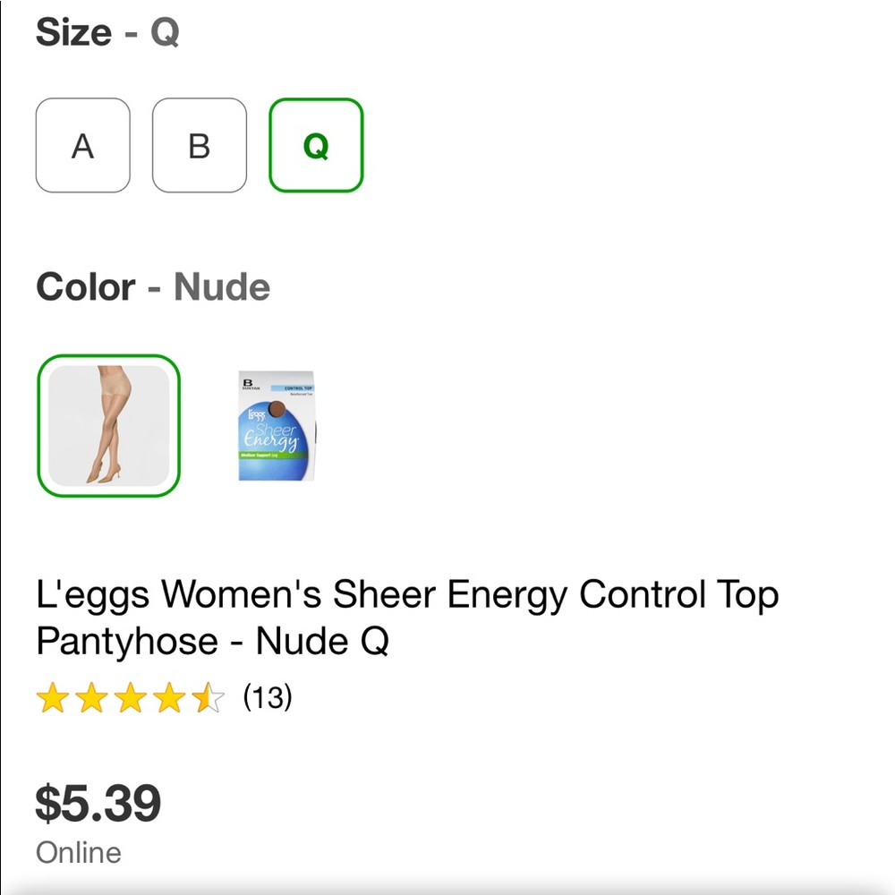 LEGGS Sheer Energy Nude PantyHose Bundle of 7 - Picture 8 of 8